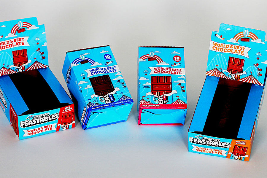 Feastables chocolate display boxes