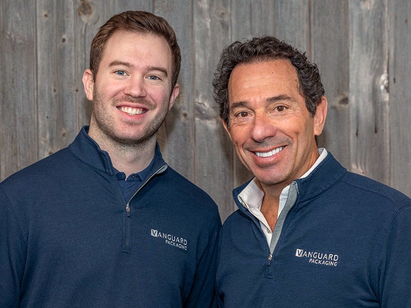 Jon Wische, VP of Operations, and Michael Wische, President of Vanguard Packaging